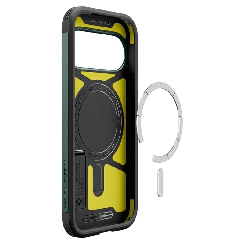 Spigen Tough Armor Mag MagSafe - Custodia per Google Pixel 11 (Verde Abisso) - 8