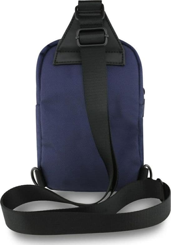 Borsa a tracolla per telefono con tasca in nylon e logo in metallo BMW (blu navy) - 3