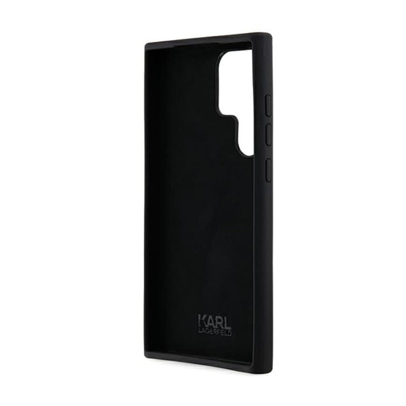 Karl Lagerfeld Silicone Ikonik Metal Pin - Case Samsung Galaxy S24 Ultra (czarny) - 7