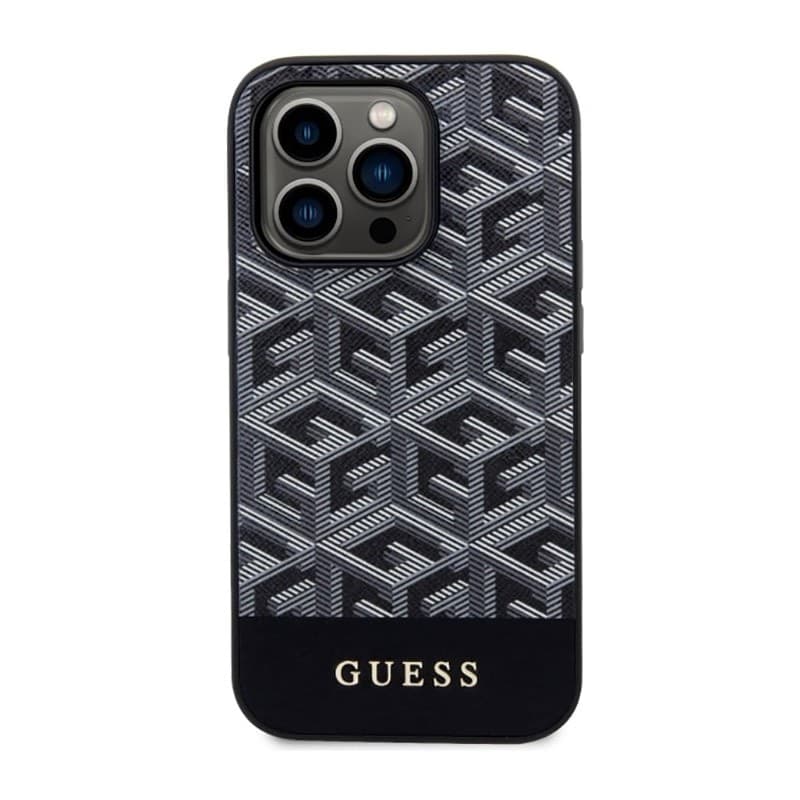 Guess GCube Stripes MagSafe - Case for iPhone 14 Pro (Black) - 3