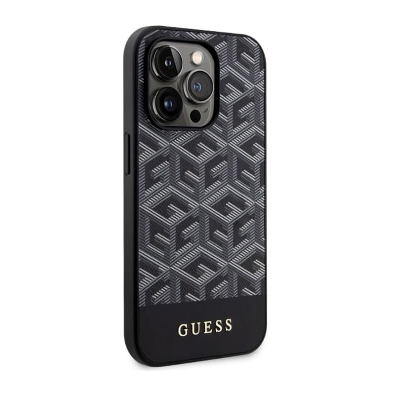 Guess GCube Stripes MagSafe - Case for iPhone 14 Pro (Black) - 4
