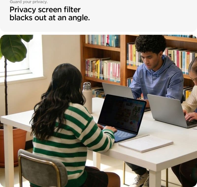 Spigen SafeView - Pellicola per la privacy per MacBook Neo - 6