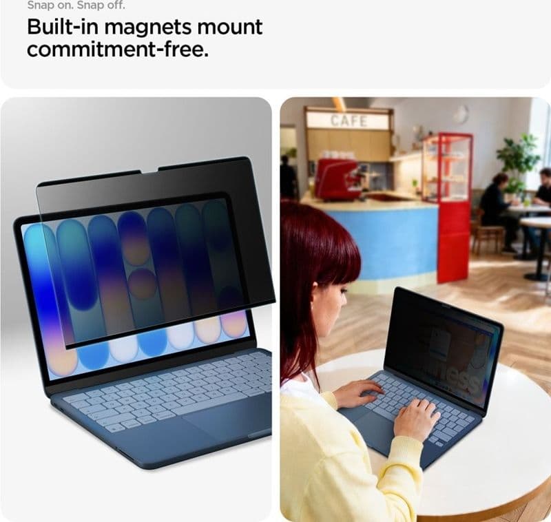 Spigen SafeView - Pellicola per la privacy per MacBook Neo - 7