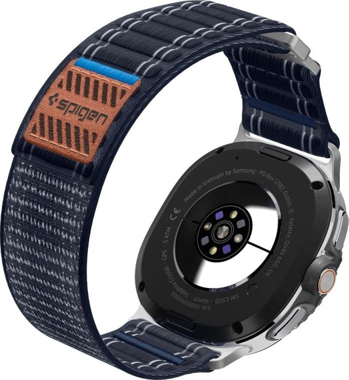Spigen WBF0 Band - Cinturino per Samsung Galaxy Watch 8 / 8 Classic 40 / 44 / 46 mm (blu navy) - 8