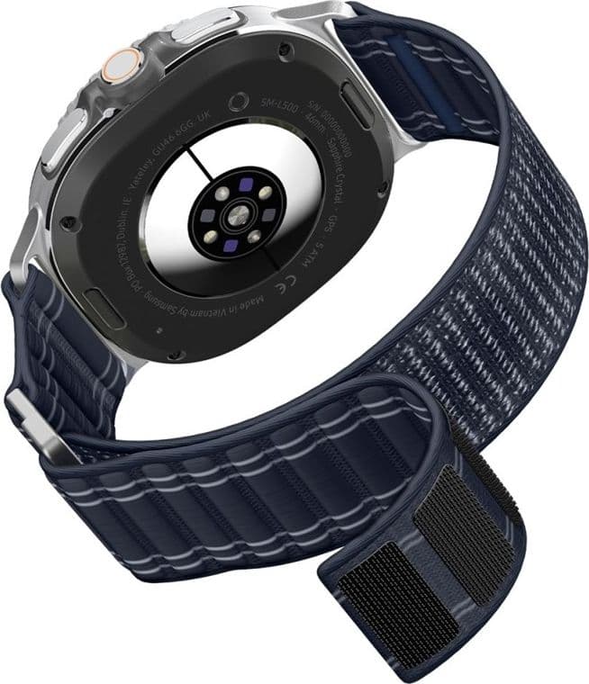 Spigen WBF0 Band - Cinturino per Samsung Galaxy Watch 8 / 8 Classic 40 / 44 / 46 mm (blu navy) - 9