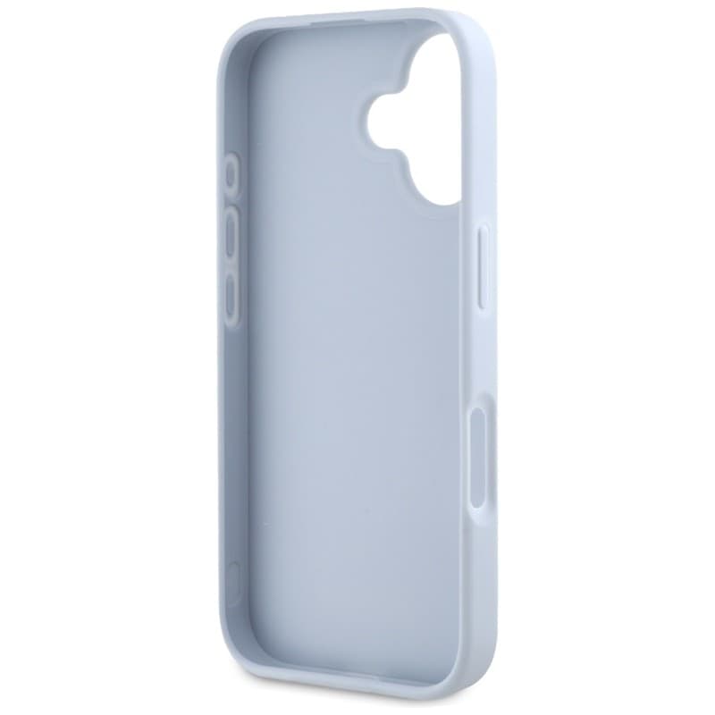 Guess Grained Big 4G Logo Small Classic Logo - Case for iPhone 16 (blue) - 7