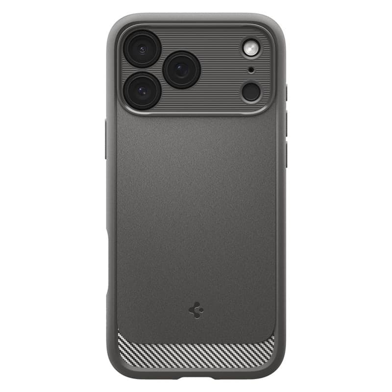 Spigen Rugged Armor Mag MagSafe - Custodia per iPhone 18 Pro / 17 Pro (Grigio) - 3