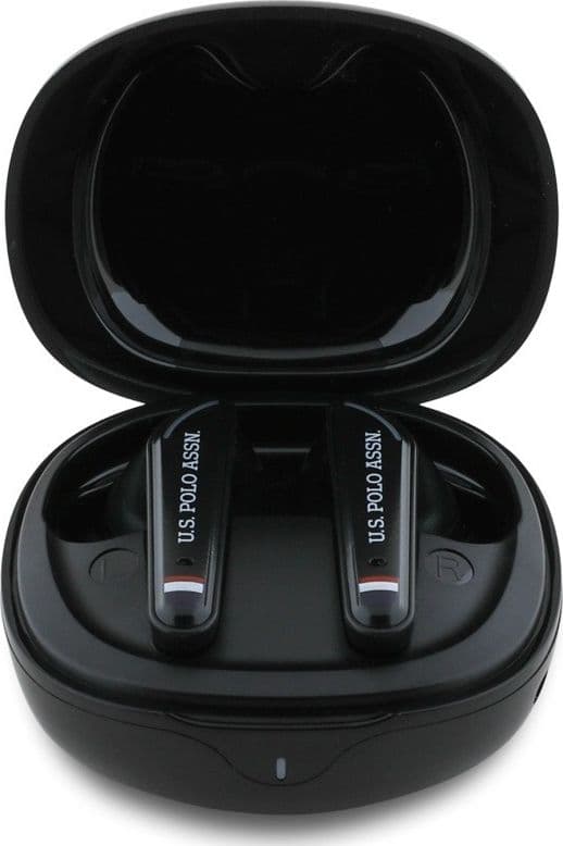 US Polo Assn DH Logo - TWS Earphones + Charging Case (Black) - 2