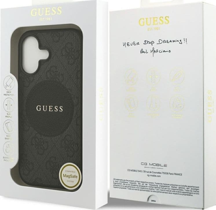 Guess 4G Circle Classic Logo MagSafe – Case iPhone 17 (Black) - 8