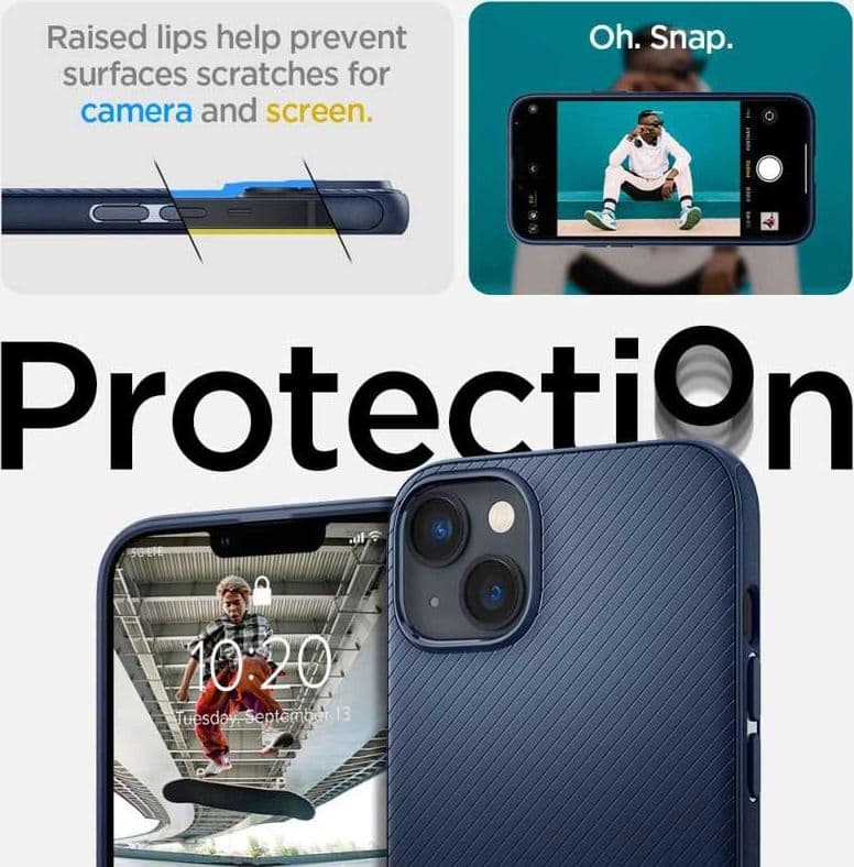 Spigen Mag Armor - Case for iPhone 14 Plus (Navy Blue) - 4