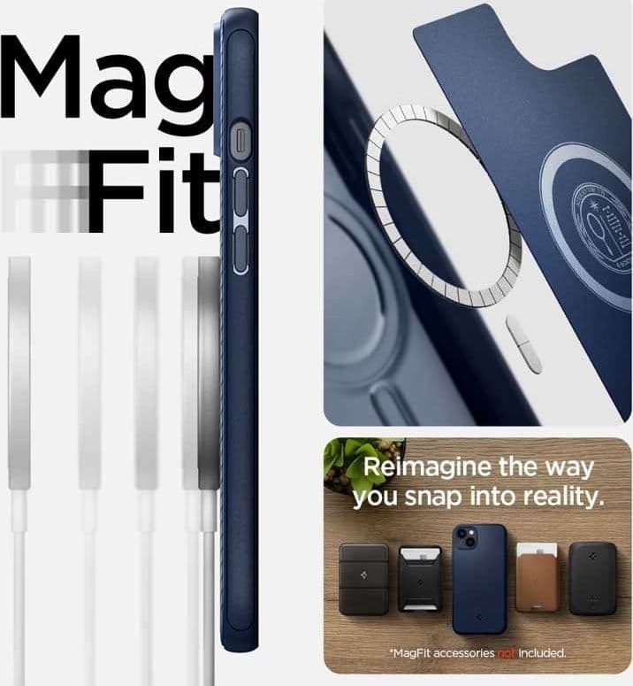 Spigen Mag Armor - Case for iPhone 14 Plus (Navy Blue) - 5