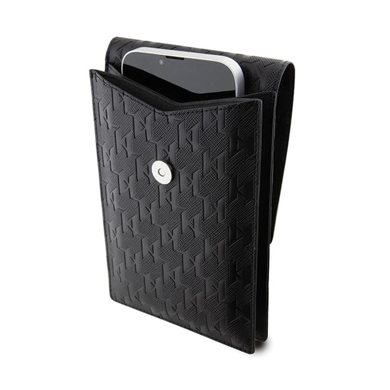 Karl Lagerfeld Saffiano Monogram Choupette - Phone crossbody Bag (black) - 4