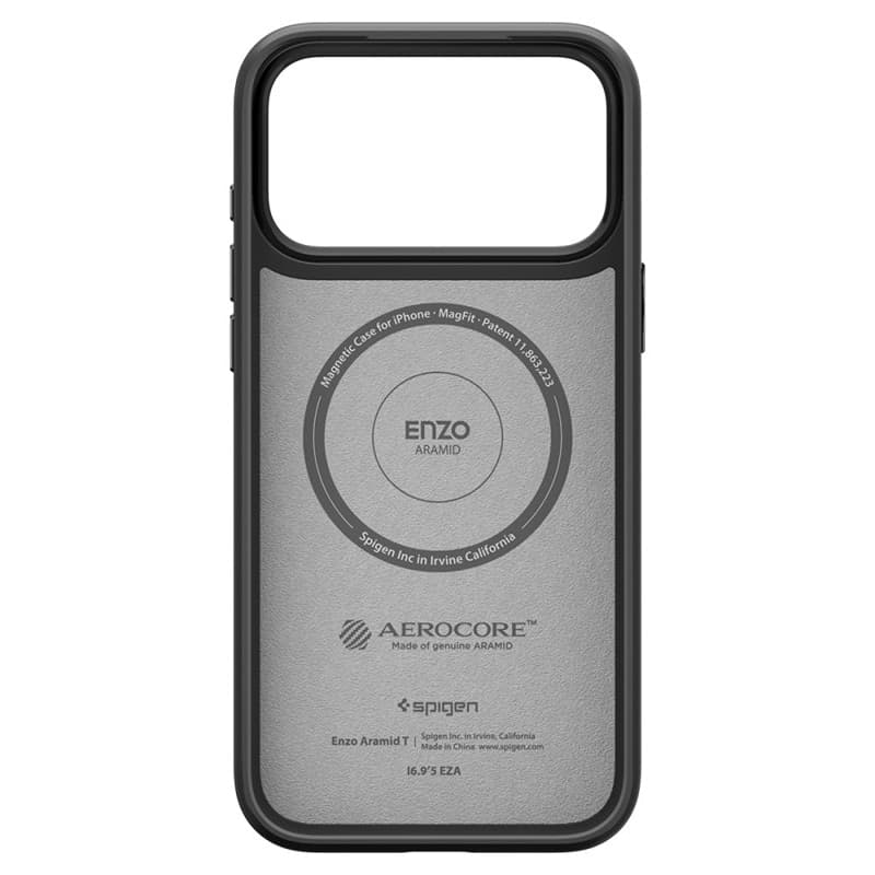 Spigen Enzo Aramid T Mag MagSafe - Case for iPhone 17 Pro Max (Black) - 4