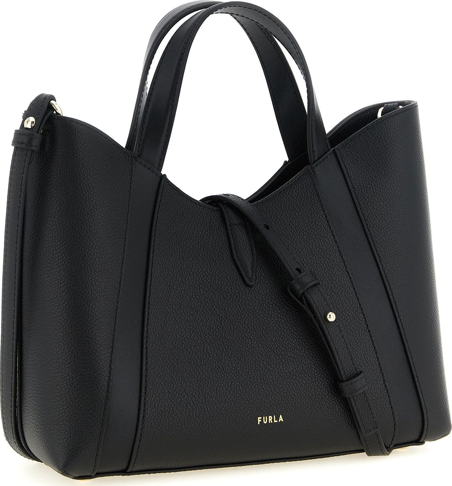 Furla Black Calfskin Tote Bag - 2