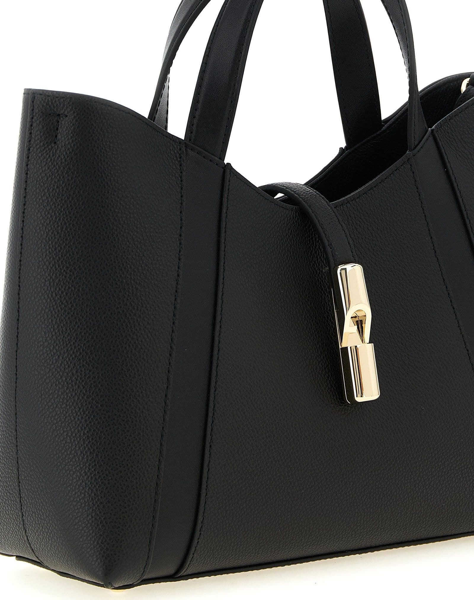 Furla Black Calfskin Tote Bag - 3