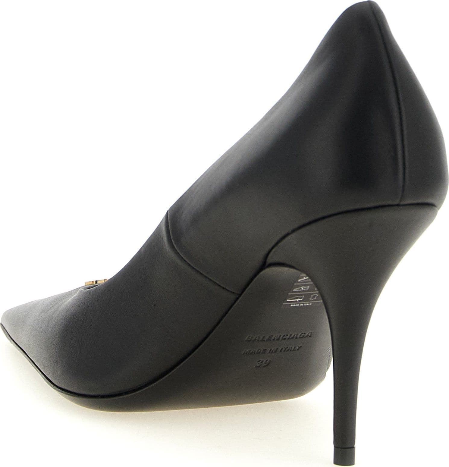 Balenciaga Black Calfskin High Heel Pumps - 3