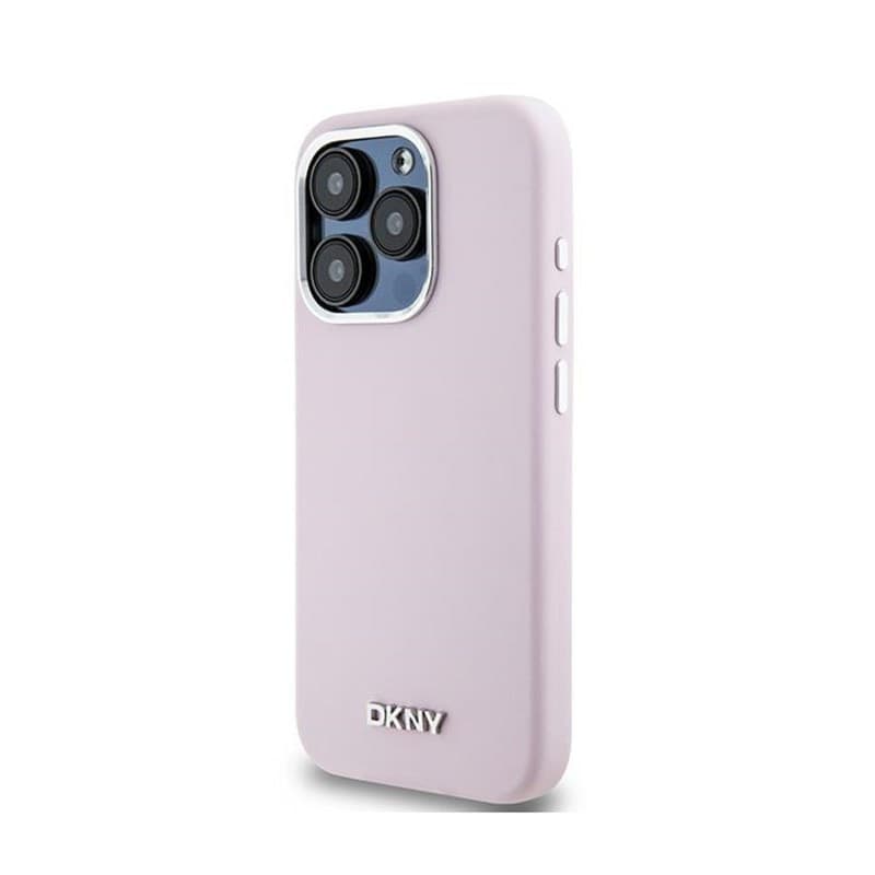 DKNY Liquid Silicone Small Metal Logo MagSafe - Case for iPhone 14 Pro (pink) - 2