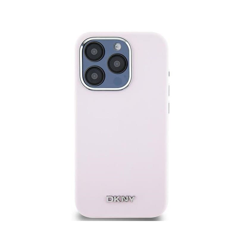 DKNY Liquid Silicone Small Metal Logo MagSafe - Case for iPhone 14 Pro (pink) - 3