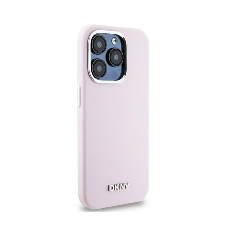 DKNY Liquid Silicone Small Metal Logo MagSafe - Case for iPhone 14 Pro (pink) - 4