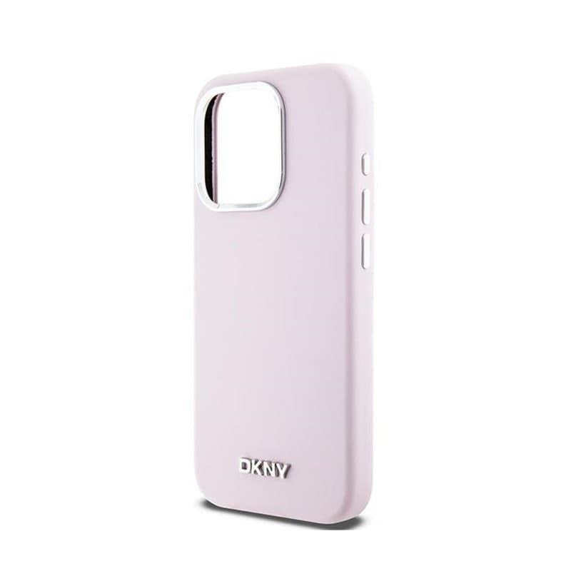 DKNY Liquid Silicone Small Metal Logo MagSafe - Case for iPhone 14 Pro (pink) - 6