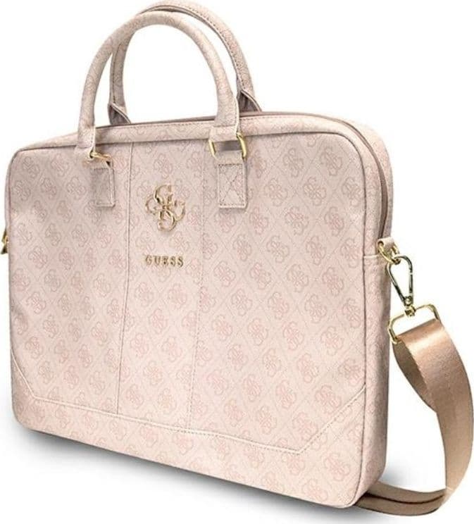Guess 4G Big Metal Logo Computer Bag - Bag for notebook 15" / 16" (Pink) - 2