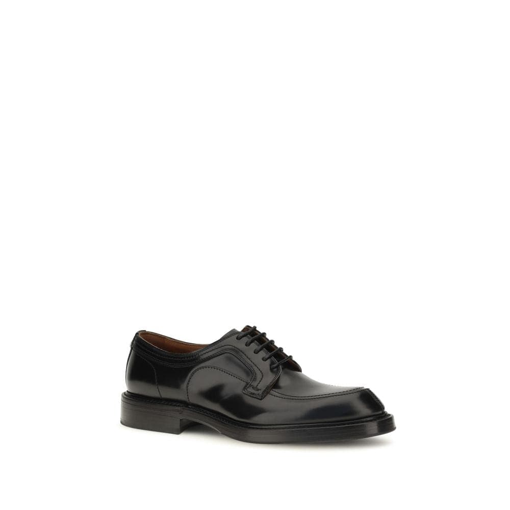 Dolce & Gabbana Black Calf Leather Bos Taurus Oxfords And Derbies - 2