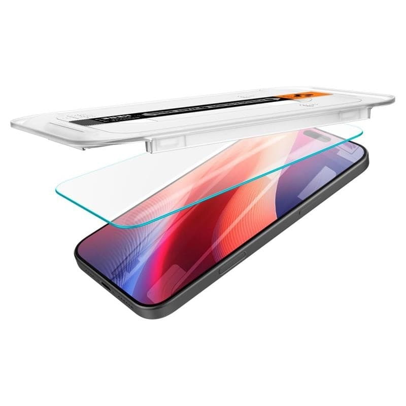 SZK£O HARTOWANE SPIGEN GLAS.TR ”EZ FIT” 2-PACK IPHONE 16 Pro / 17 / 17 Pro CLEAR - 7