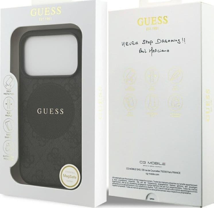 Guess 4G Circle Classic Logo MagSafe – Case iPhone 17 Pro (Black) - 8