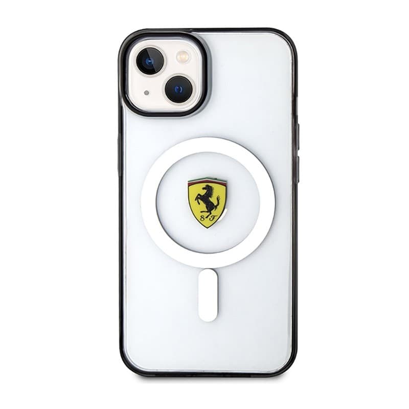 Ferrari Outline Magsafe - Case for iPhone 14 Plus (Transparent) - 3