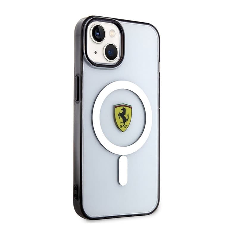 Ferrari Outline Magsafe - Case for iPhone 14 Plus (Transparent) - 4