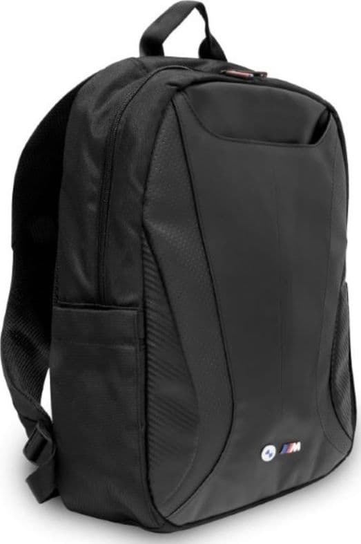 BMW Carbon&Leather Tricolor - Notebook Backpack 16" (Black) - 3