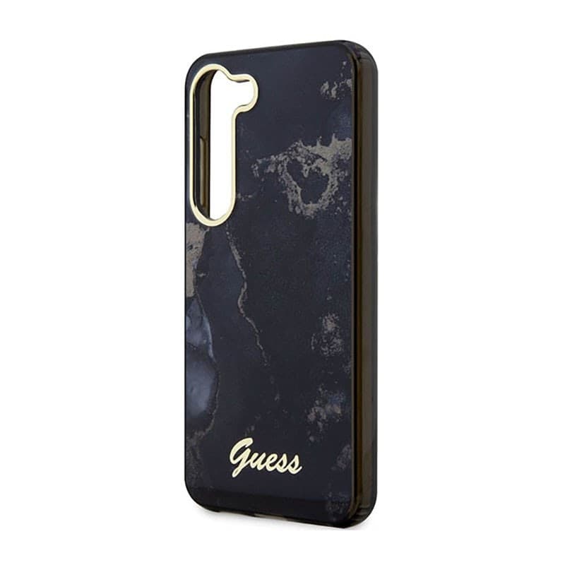 Guess Golden Marble Collection - Case for Samsung Galaxy S23+ (Black) - 6