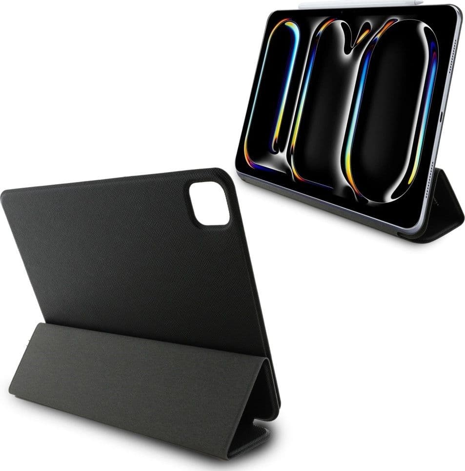 Karl Lagerfeld Book Cover Saffiano Magnetic Karl & Choupette - Case iPad Pro 11" M4 (2024) (black) - 6