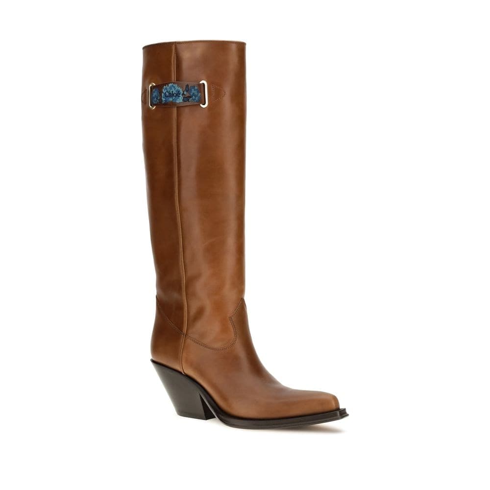 Chloé Brown Calf Leather Bos Taurus Over The Knee - 2