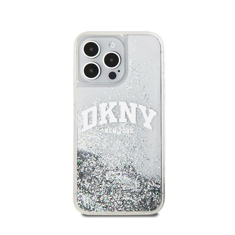 DKNY Liquid Glitter Big Logo - Case for iPhone 15 Pro Max (white) - 3