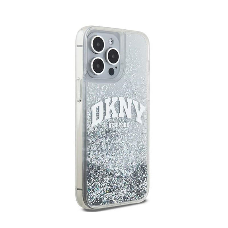 DKNY Liquid Glitter Big Logo - Case for iPhone 15 Pro Max (white) - 4