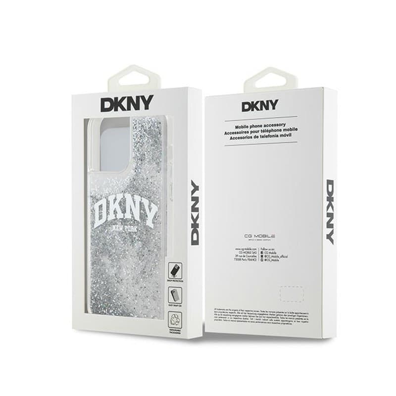 DKNY Liquid Glitter Big Logo - Case for iPhone 15 Pro Max (white) - 8