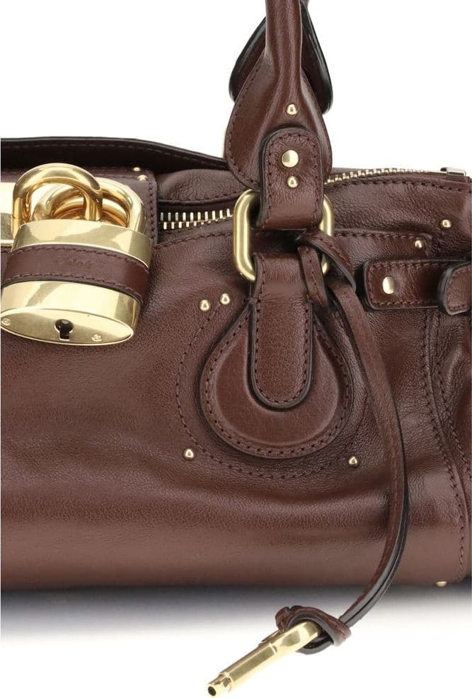 Chloé Bordeaux Buffalo Leather Shoulder Bag - 4