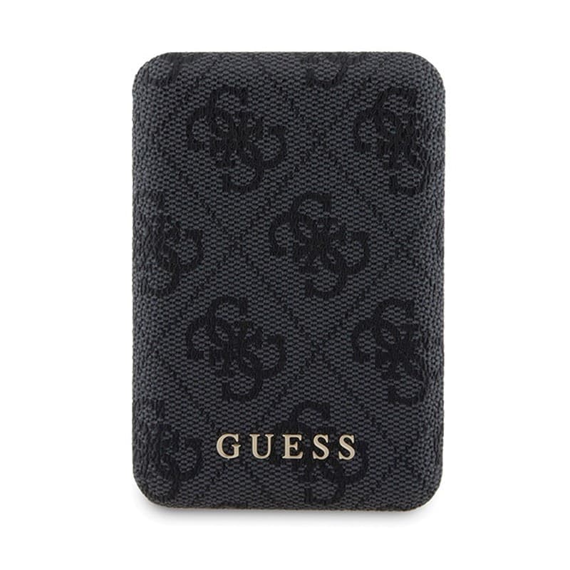 Guess Bundle Pack MagSafe 4G Metal Gold Logo - Case set + Power Bank 5000mAh MagSafe iPhone 14 Pro (black) - 8