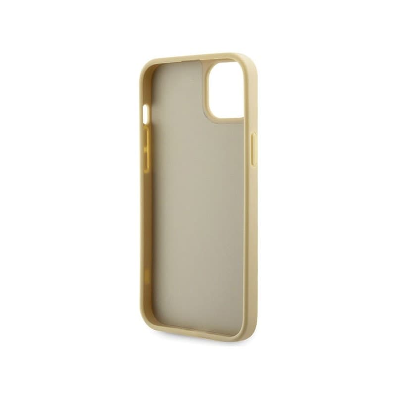 Guess Rhinestone Triangle - Case for iPhone 14 Plus (Gold) - 7