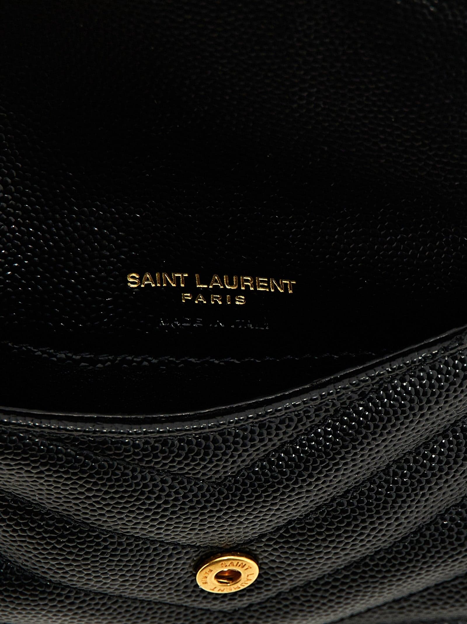 Saint Laurent Black Calfskin Cardholder - 3