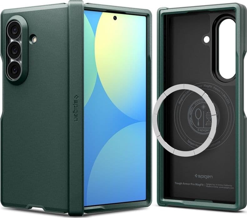 Spigen Tough Armor Pro MagSafe - Custodia per Samsung Galaxy Z Fold 8 Ultra (Verde Abisso) - 6