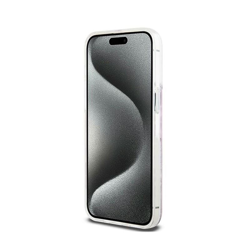 DKNY Liquid Glitter Multilogo - Case for iPhone 15 Pro Max (pink) - 5