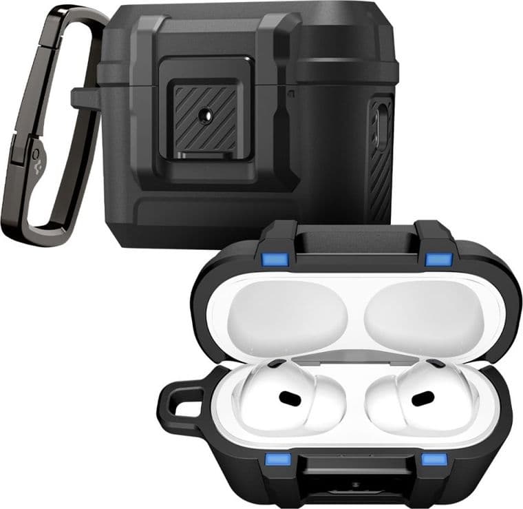 Spigen Lock Fit - Custodia protettiva per Apple AirPods Pro 3 (nero opaco) - 2