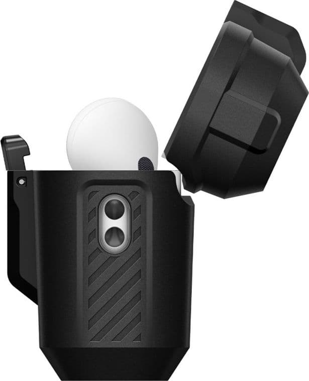 Spigen Lock Fit - Custodia protettiva per Apple AirPods Pro 3 (nero opaco) - 7