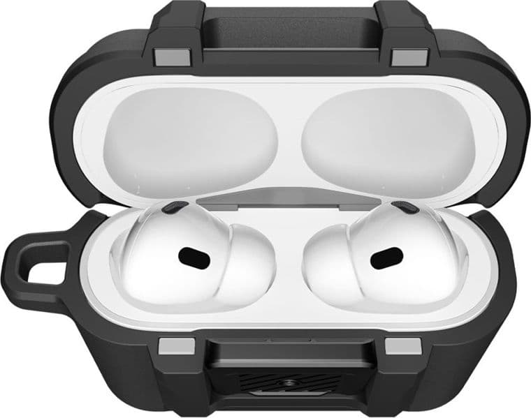 Spigen Lock Fit - Custodia protettiva per Apple AirPods Pro 3 (nero opaco) - 9
