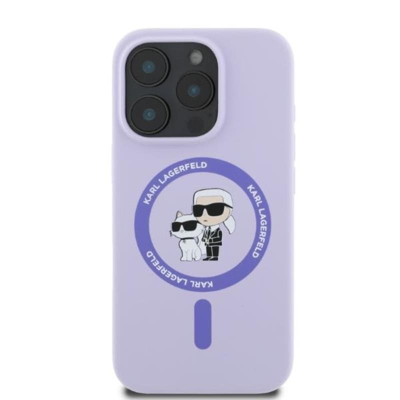 Karl Lagerfeld Silicone Karl & Choupette Ring MagSafe - Case iPhone 16 Pro (purple) - 2