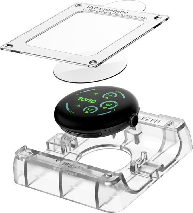 Spigen Elite Shield EZ Fit Confezione da 2 - Pellicola in idrogel per Google Pixel Watch 3 / 4 / 5 41 mm (2 pezzi) - 4