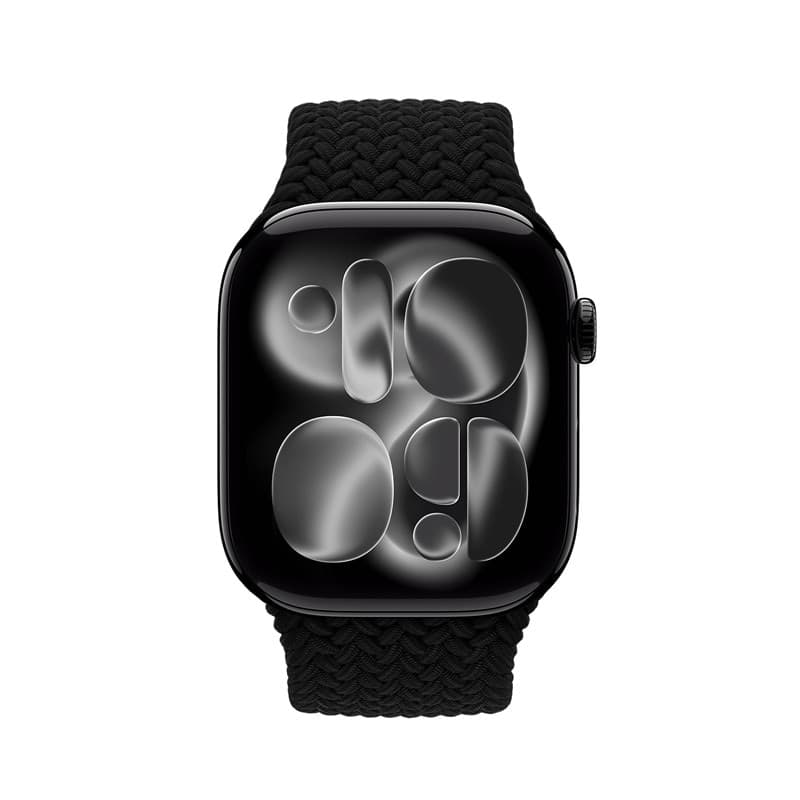Cinturino Crong Wave - Cinturino intrecciato per Apple Watch 38/40/41/42 mm (nero) - 2