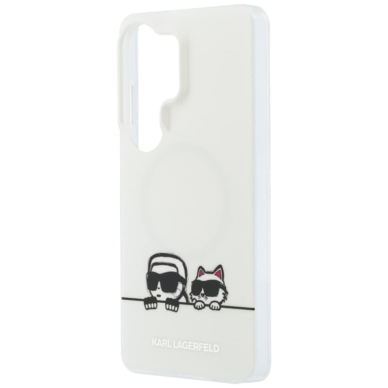 Karl Lagerfeld IML Peekaboo Karl & Choupette MagSafe - Custodia per Samsung Galaxy S26 Ultra (trasparente) - 6